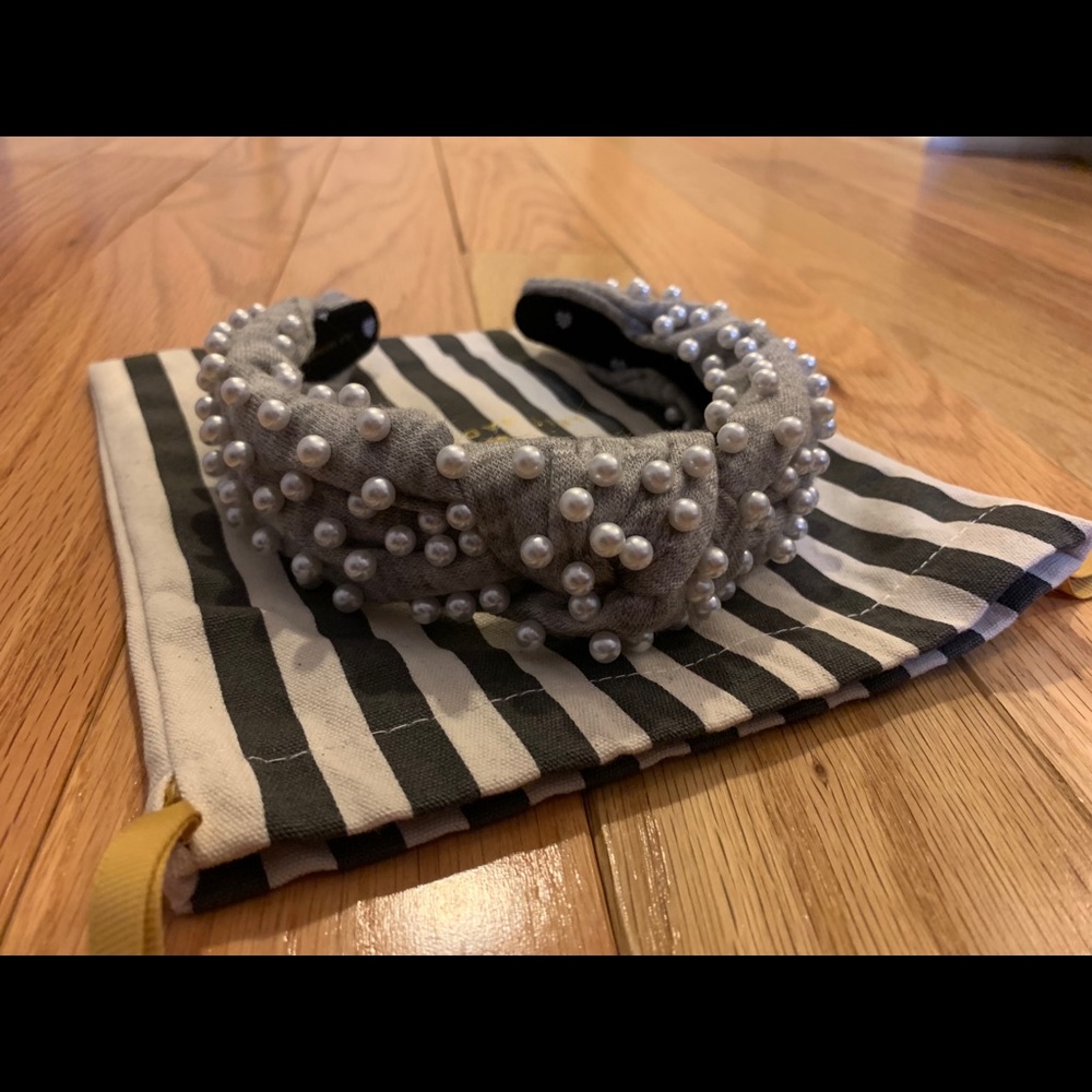 Lele sadoughi heather gray cardigan headband